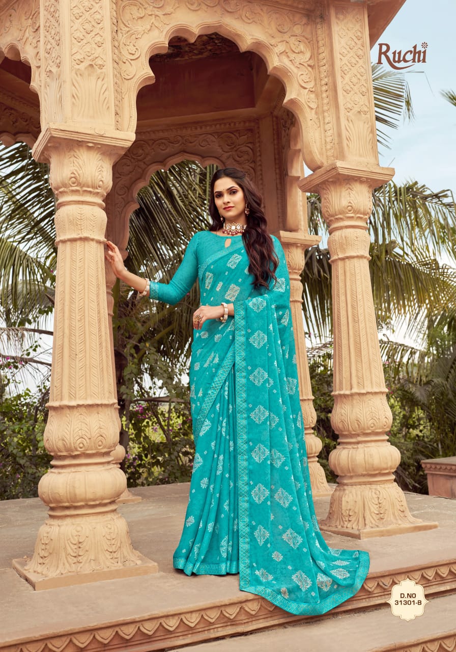 Simayaa Vol 23 By Ruchi Chiffon Printed Sarees Wholesale Clothing Suppliers In India
